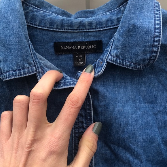 Banana Republic Denim Button Up - Picture 2 of 6